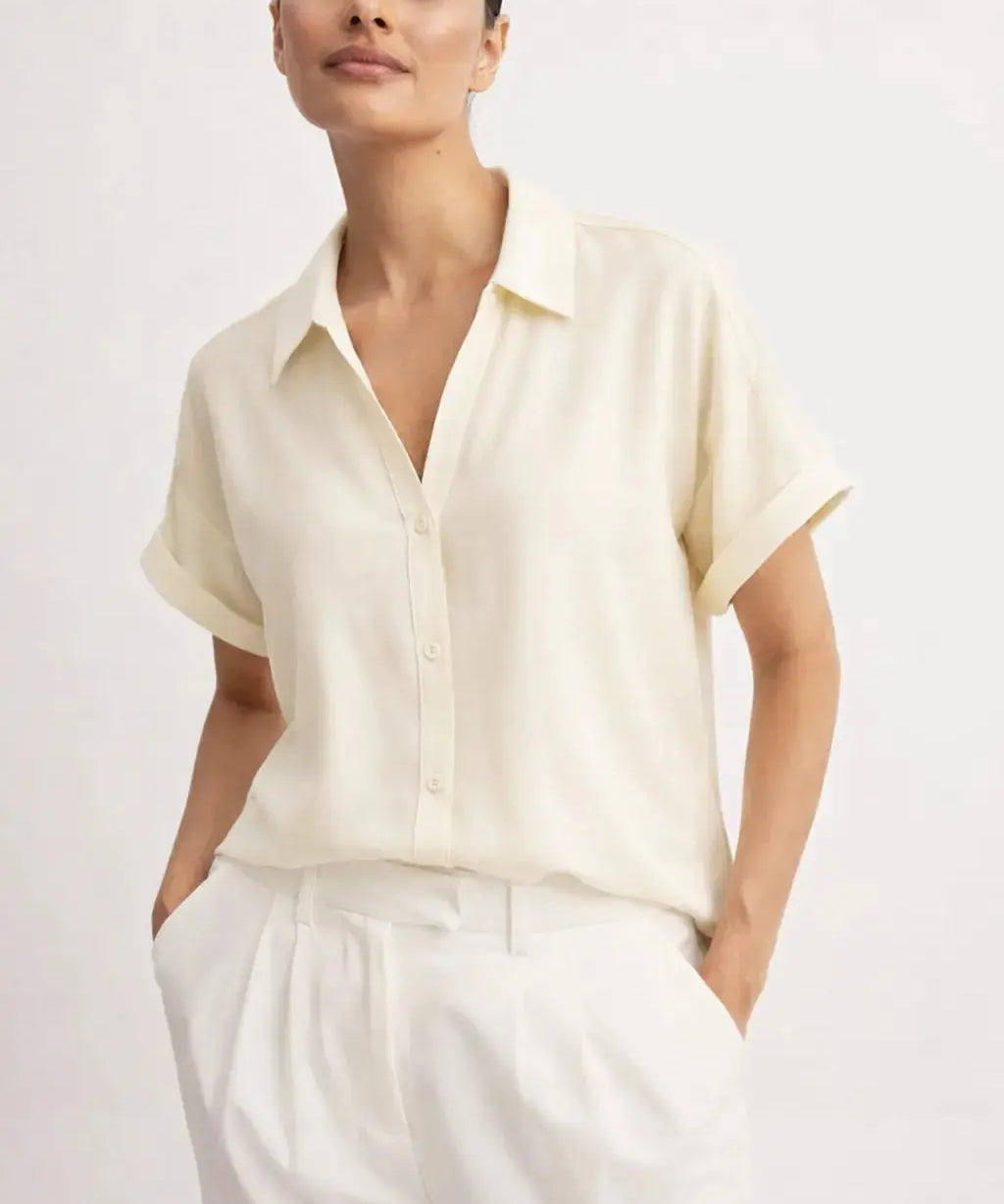 Daisy Day Blouse shown in a lifestyle setting