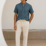 Dominica - Short-Sleeved Set shown in a lifestyle setting