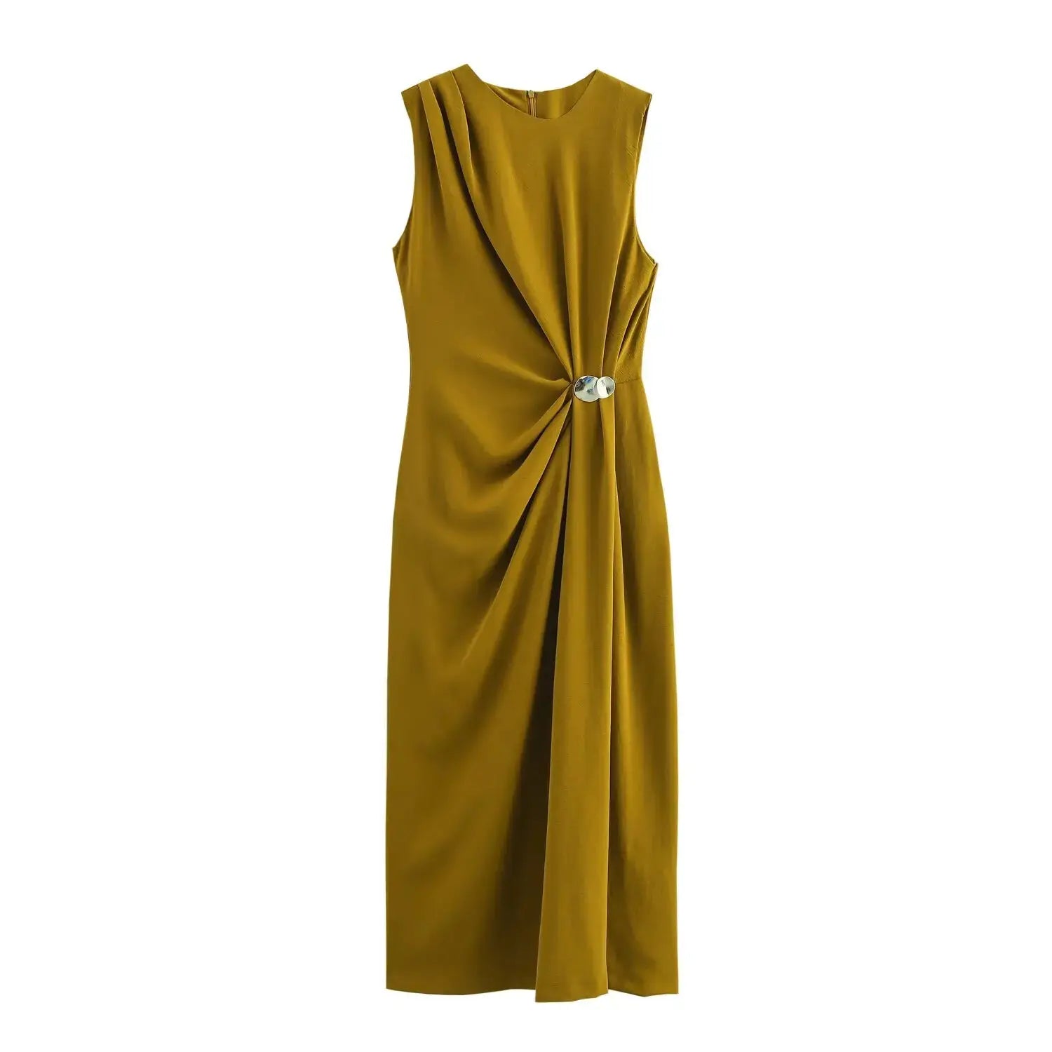 Front view of Saffron Donna d'Alba Dress