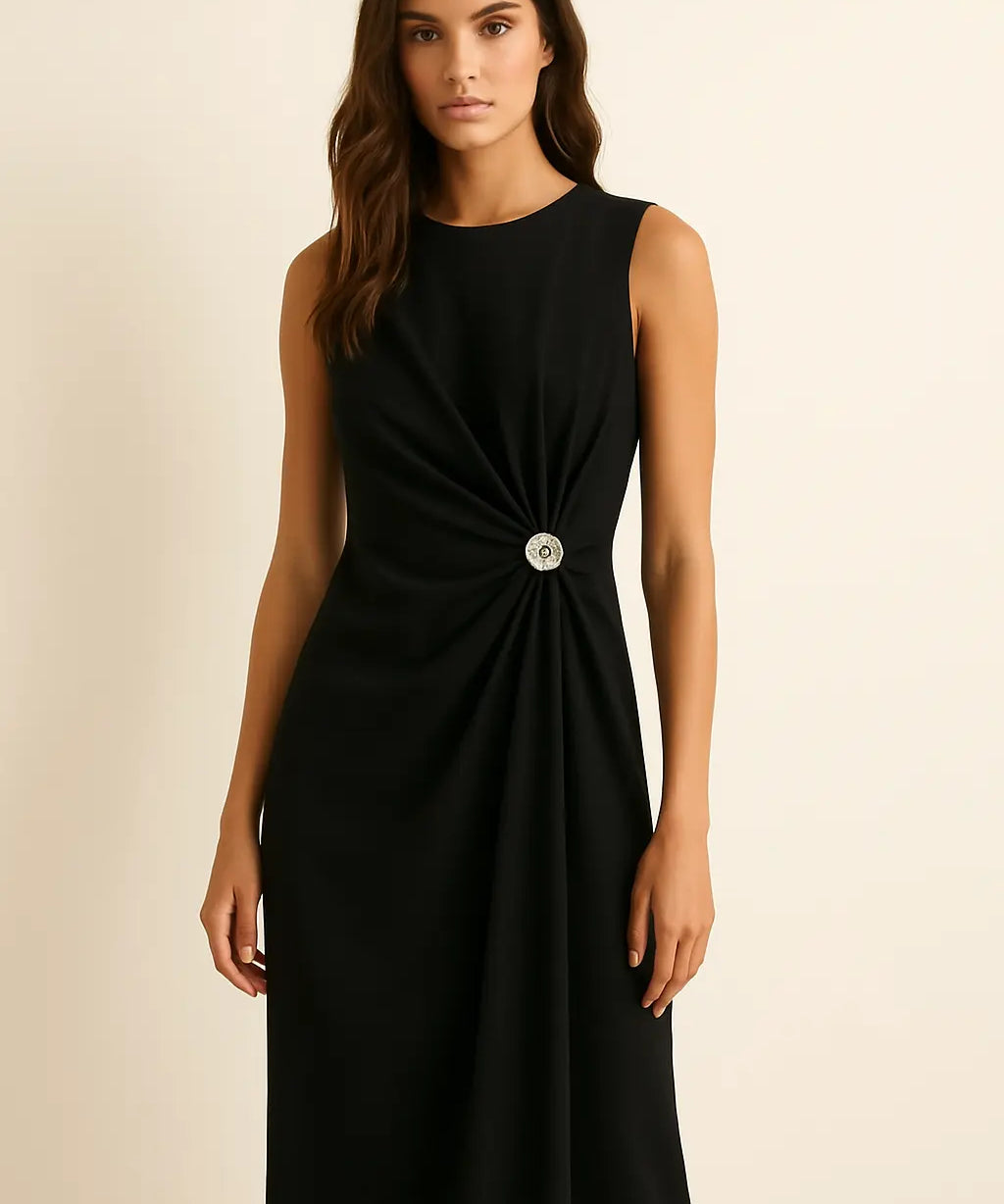 Donna d'Alba Dress shown in a lifestyle setting