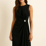 Donna d'Alba Dress shown in a lifestyle setting