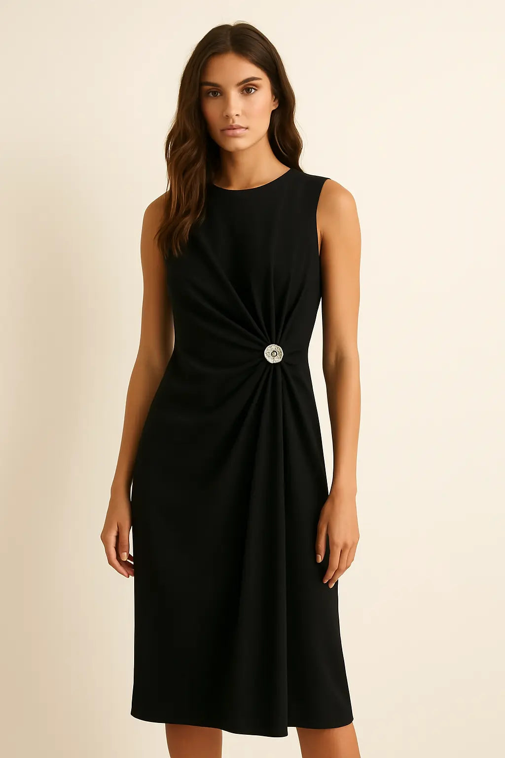 Donna d'Alba Dress shown in a lifestyle setting