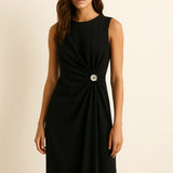 Donna d'Alba Dress shown in a lifestyle setting