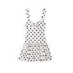Front view of Black/White Dotty Dream Dress