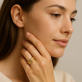 Double Layer Rings shown in a lifestyle setting