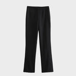 Front view of Black Pant Élan Strapless Suit Set