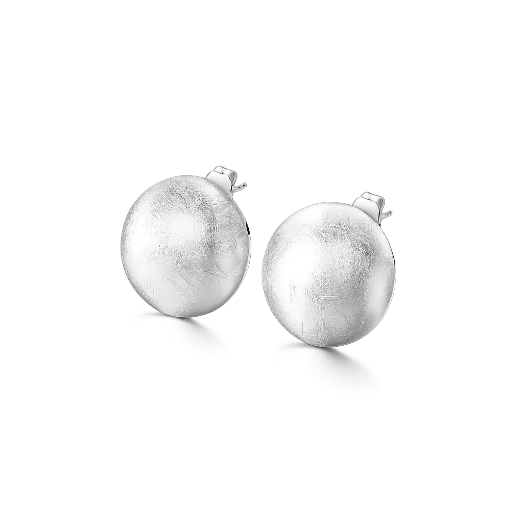 Front view of Elara Ovals Earrings, alternate view
