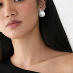 Elara Ovals Earrings shown in a lifestyle setting