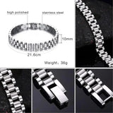 Close-up detail of Elegant Bracelet - Titanium Steel