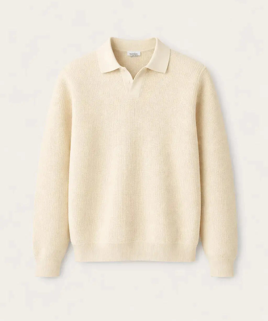 Front view of Apricot Elegant Polo
