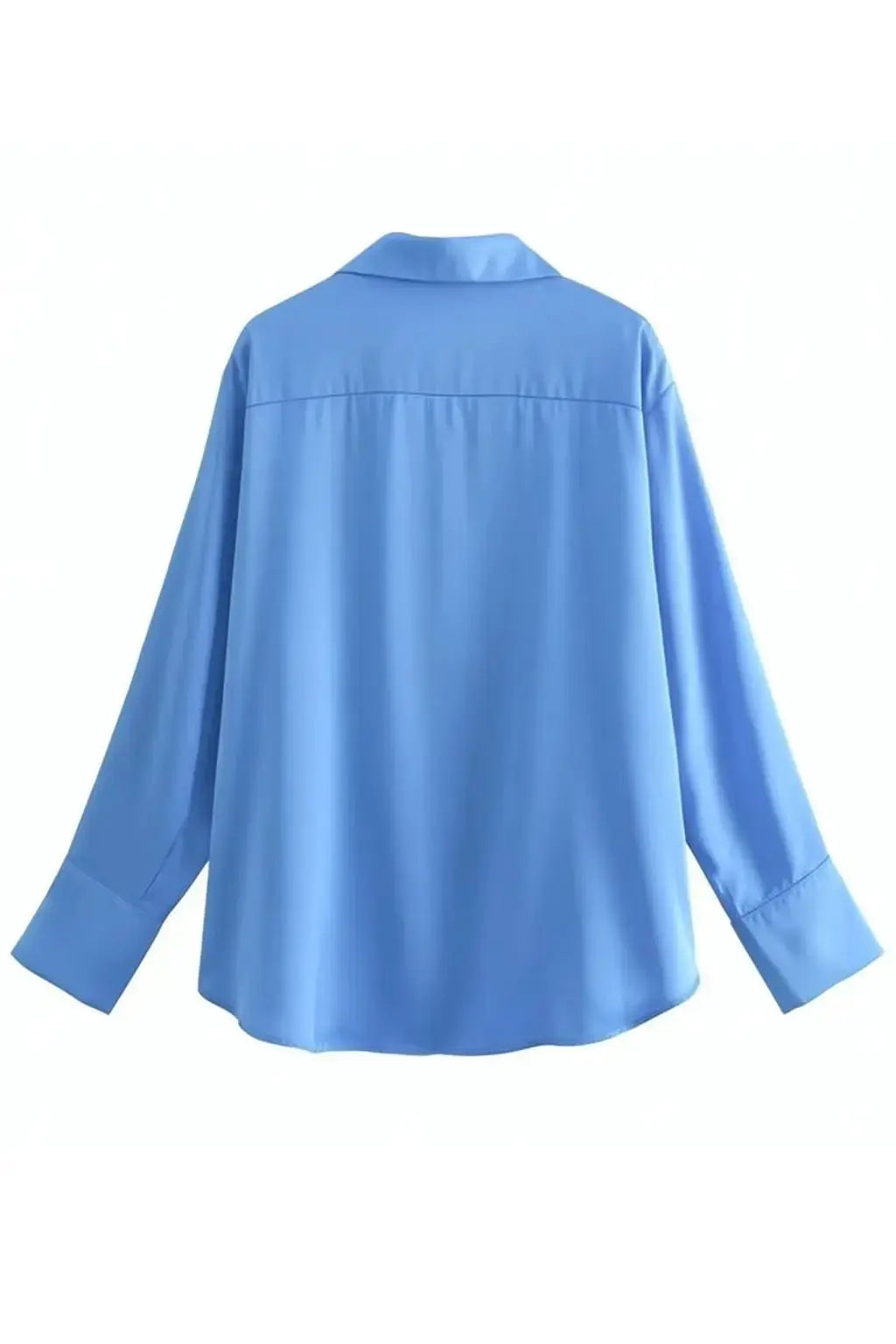 Back view of Elegant Satin Blouse, alternate view