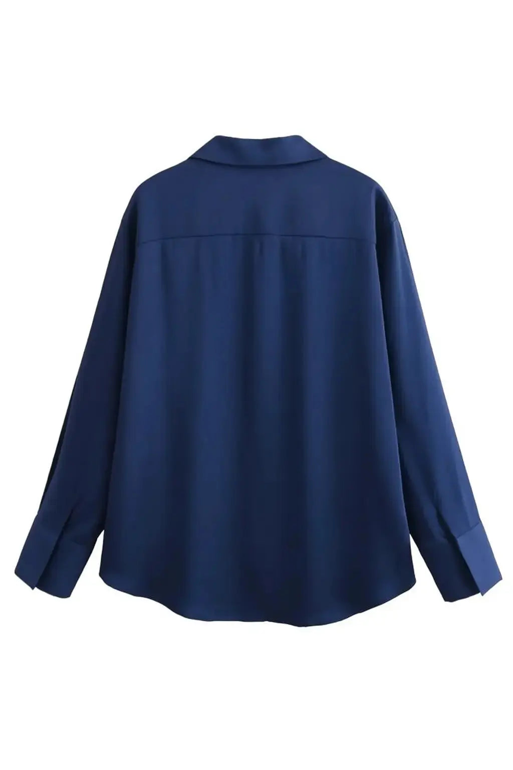 Back view of Elegant Satin Blouse