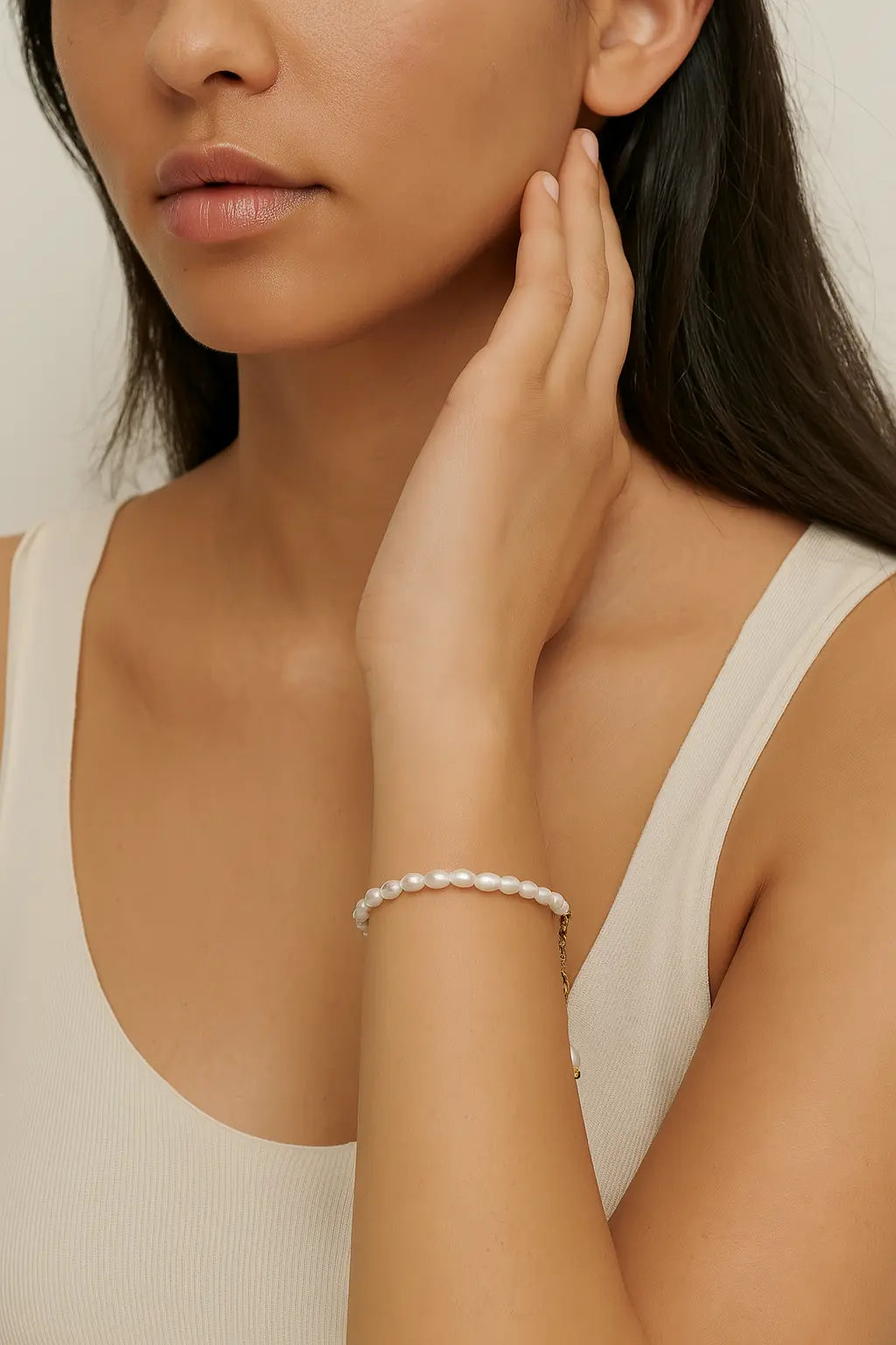 Elina Pearls shown in a lifestyle setting