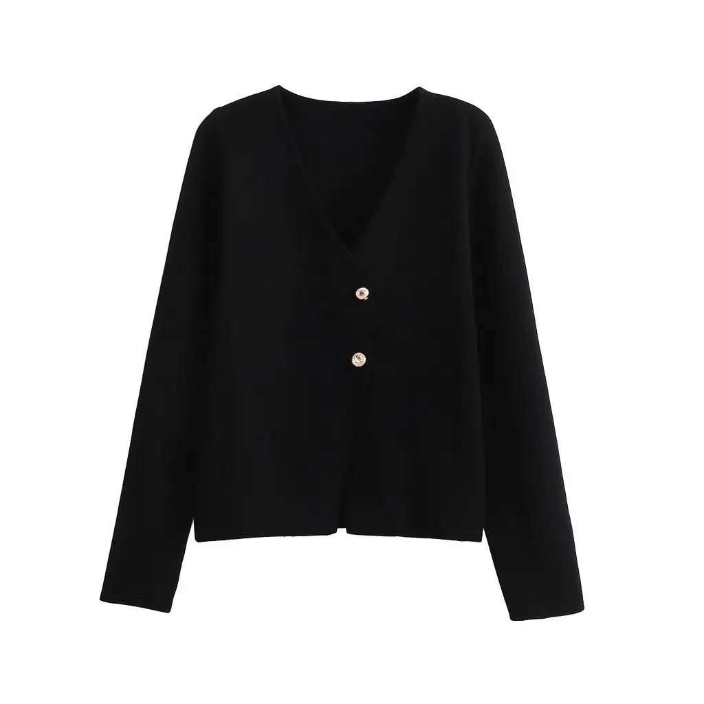 Back view of Black Elinor Cardigan