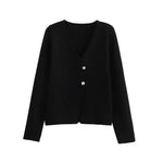 Back view of Black Elinor Cardigan