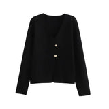 Back view of Black Elinor Cardigan