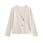 Back view of Cream White Elinor Cardigan