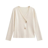 Back view of Cream White Elinor Cardigan
