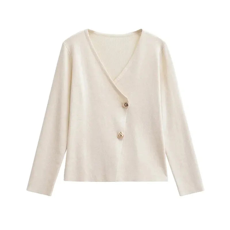 Back view of Cream White Elinor Cardigan
