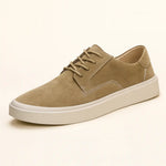 Side view of Beige Ellington Sneakers