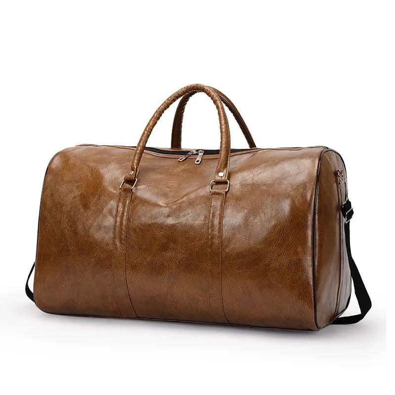 Front view of Brown Ellwood Brief Bag