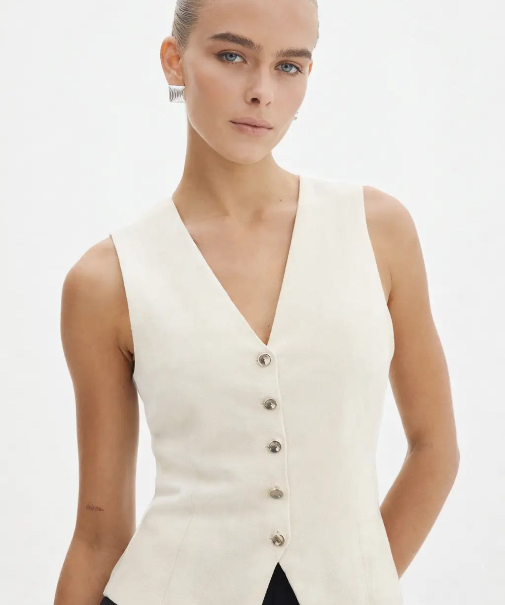 Elvira Knit Top shown in a lifestyle setting