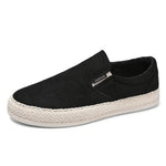 Side view of Black Espadrilles Sneakers