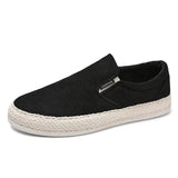 Side view of Black Espadrilles Sneakers
