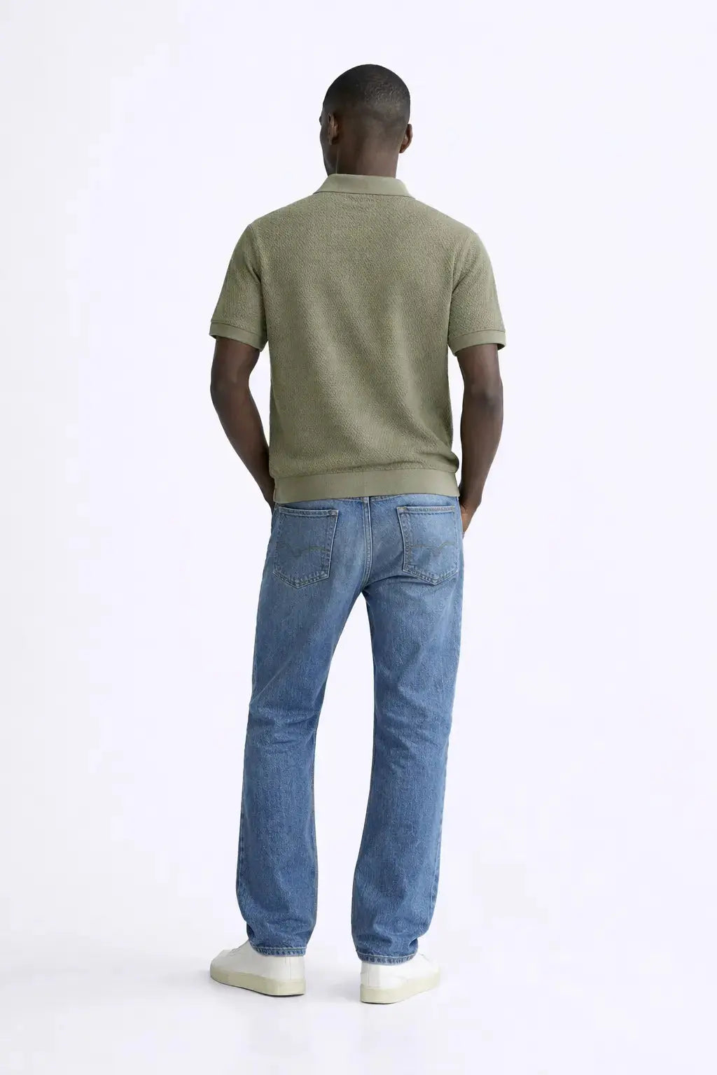 Back view of Fenice Polo-shirt, full view
