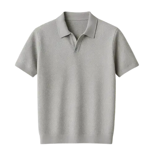 Front view of Gray Fenice Polo-shirt