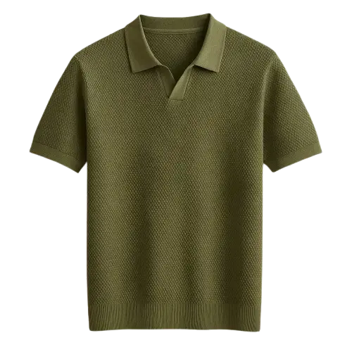 Front view of Green Fenice Polo-shirt