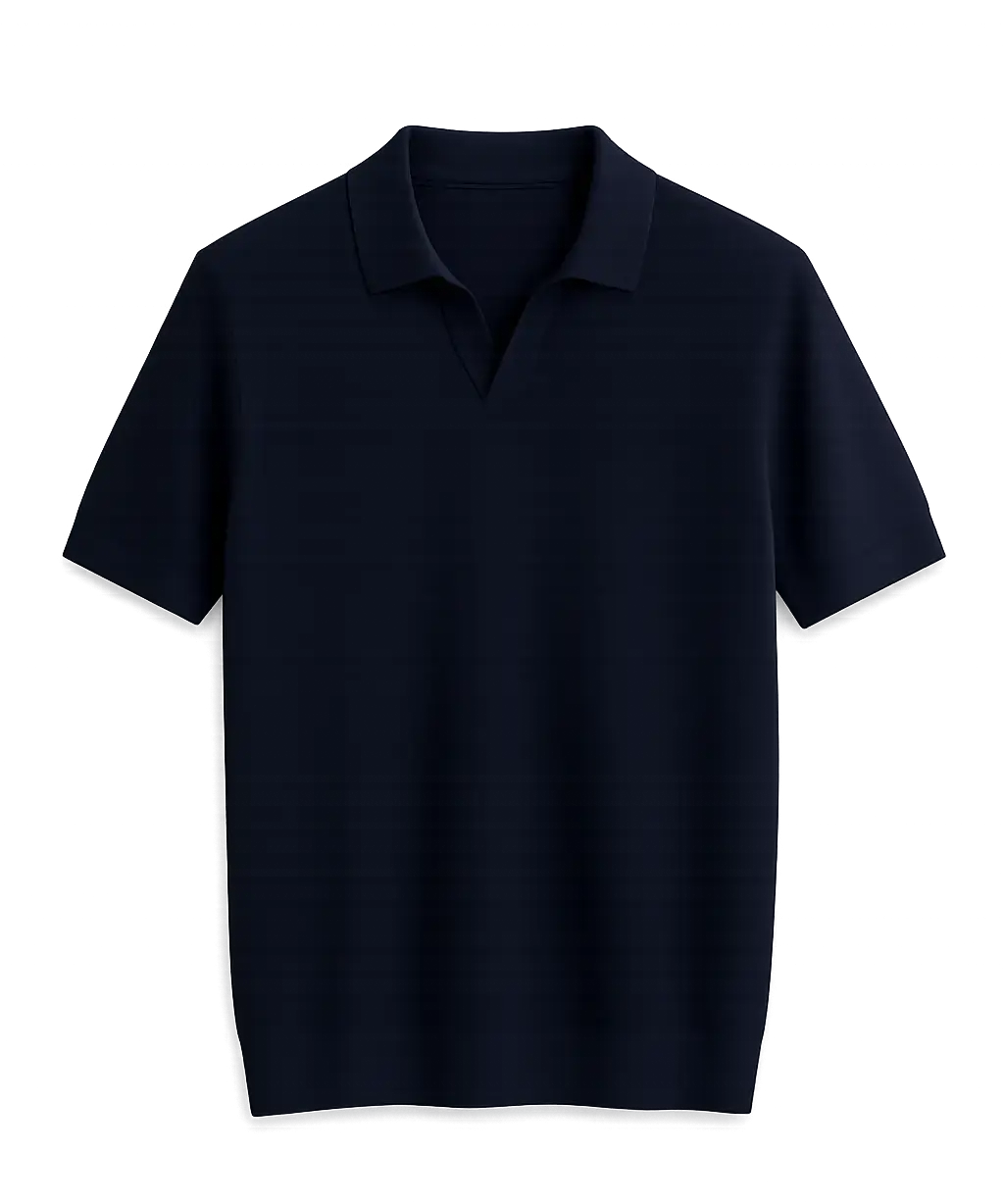 Front view of Navy Blue Fenice Polo-shirt