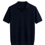 Front view of Navy Blue Fenice Polo-shirt