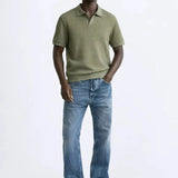 Fenice Polo-shirt shown in a lifestyle setting, full length view