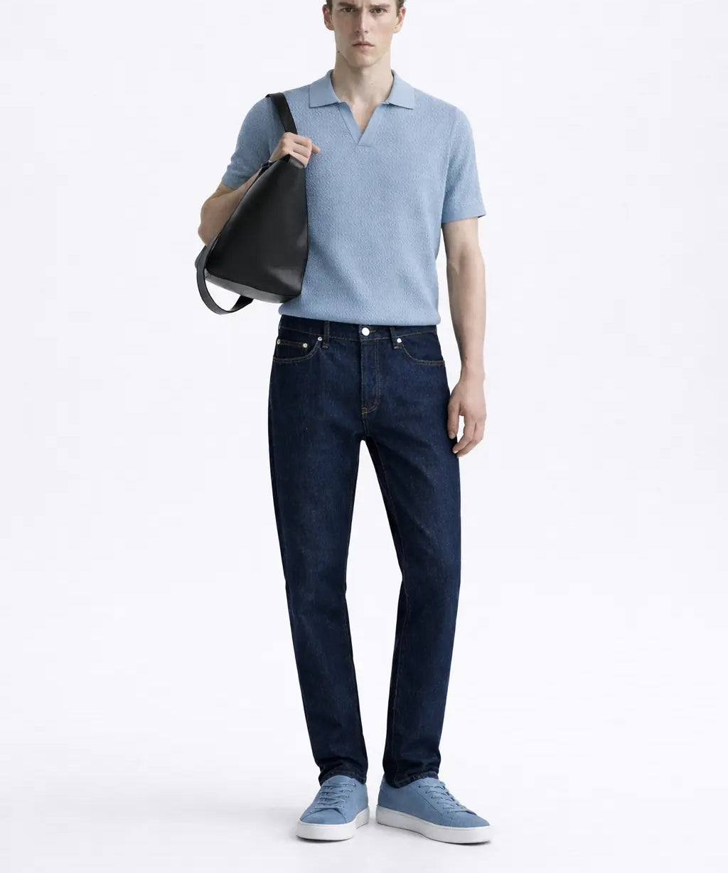 Fenice Polo-shirt shown in a lifestyle setting