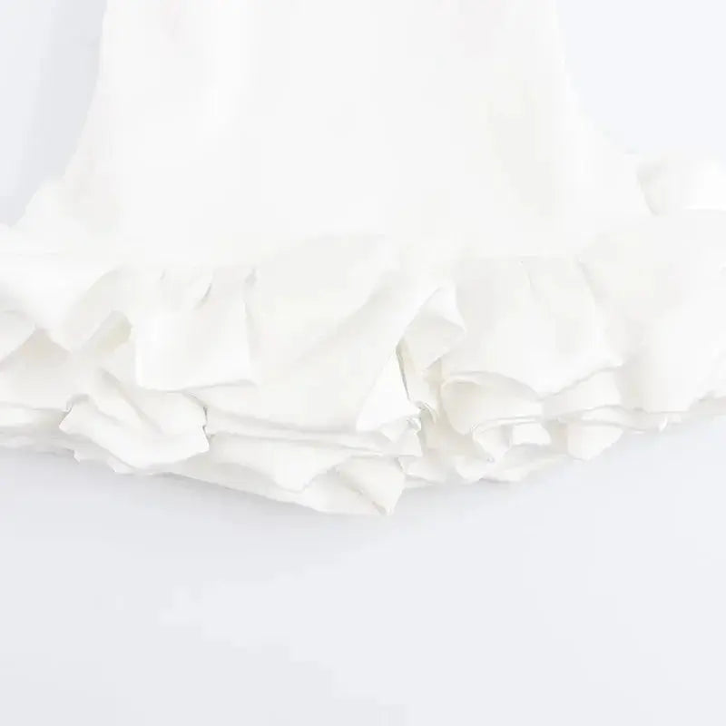 Close-up detail of Laura Dress, fabric detail
