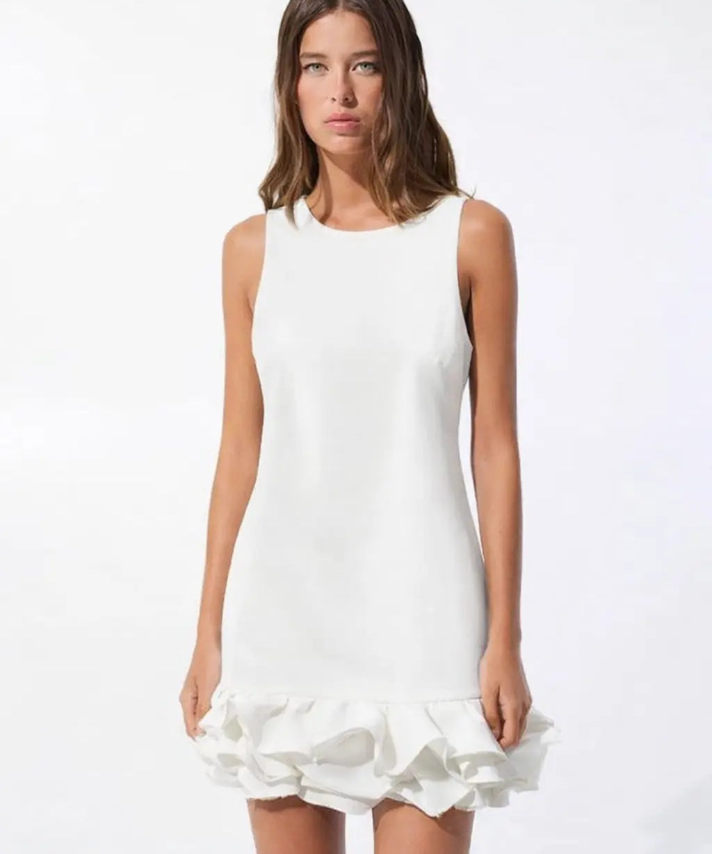 Laura Dress shown in a lifestyle setting