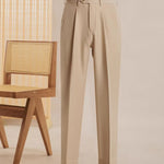 Close-up detail of Fernache Italian Trousers, hardware detail