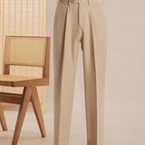 Close-up detail of Fernache Italian Trousers, hardware detail