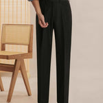 Close-up detail of Fernache Italian Trousers, texture detail