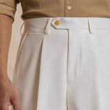 Fernache Italian Trousers shown in a lifestyle setting