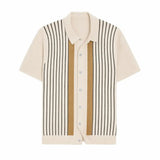 Front view of Apricot Fernache Monte Carlo Knit Polo