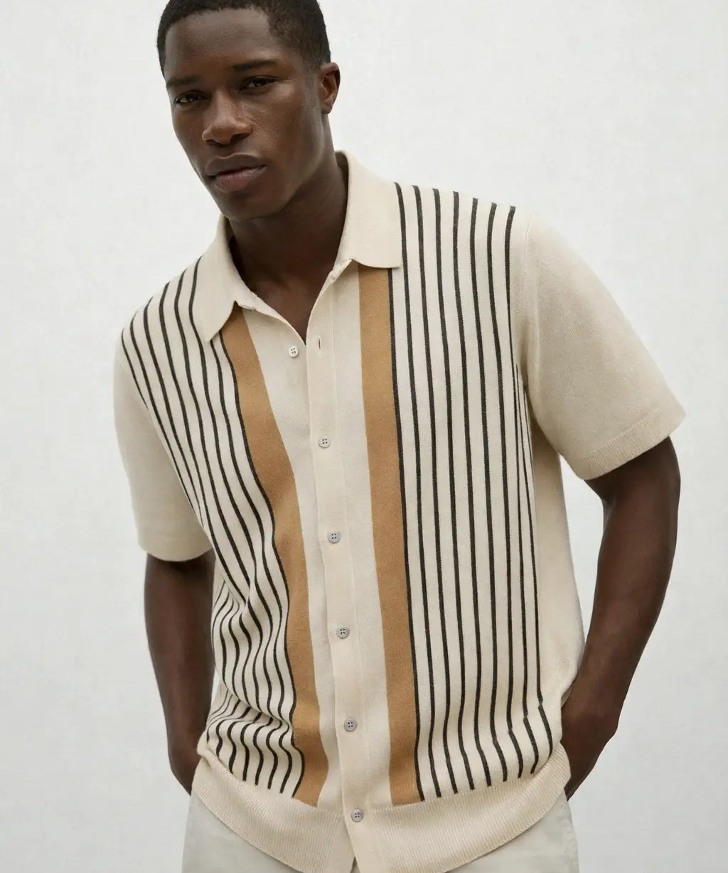 Fernache Monte Carlo Knit Polo shown in a lifestyle setting