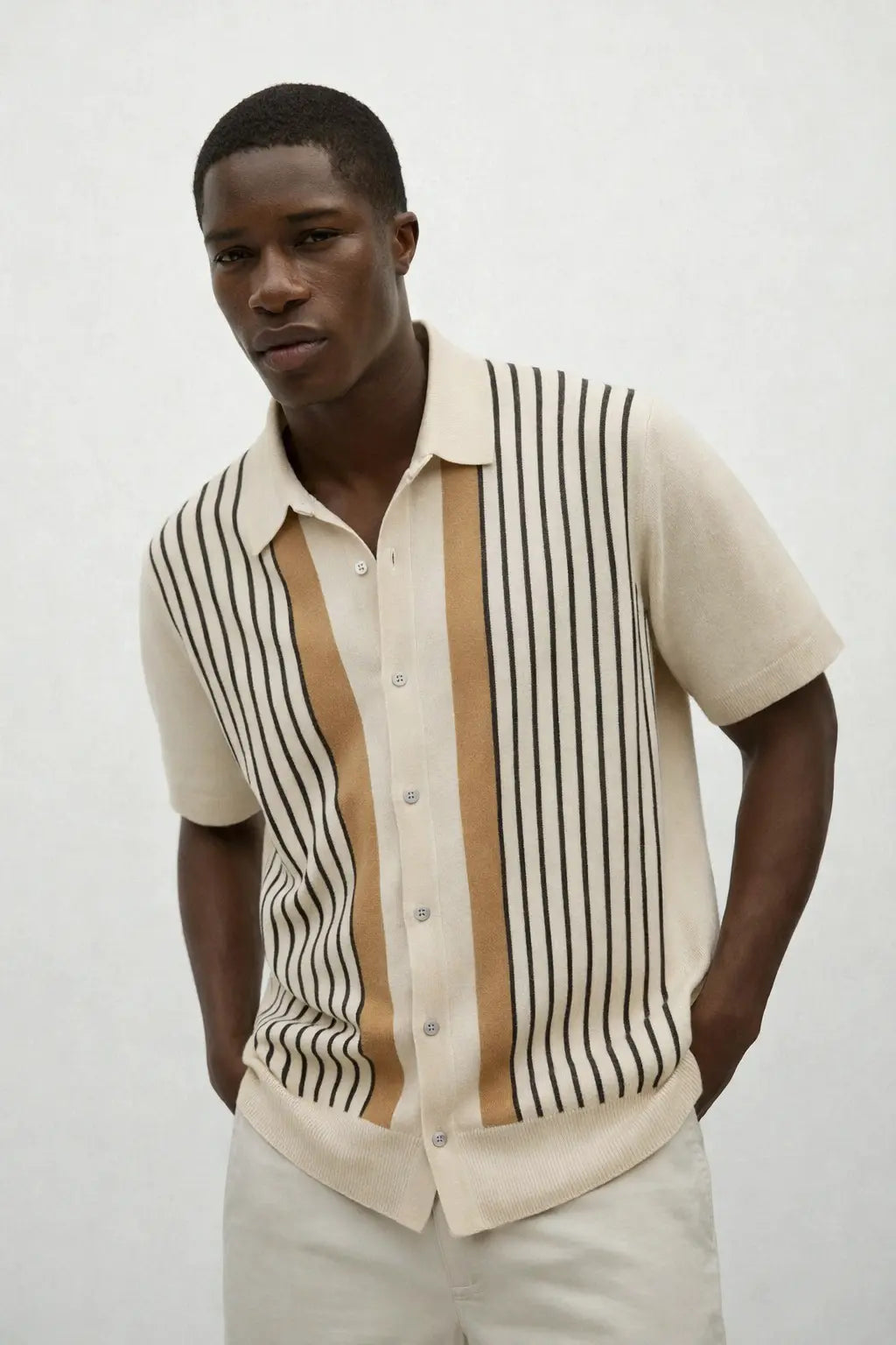 Fernache Monte Carlo Knit Polo shown in a lifestyle setting