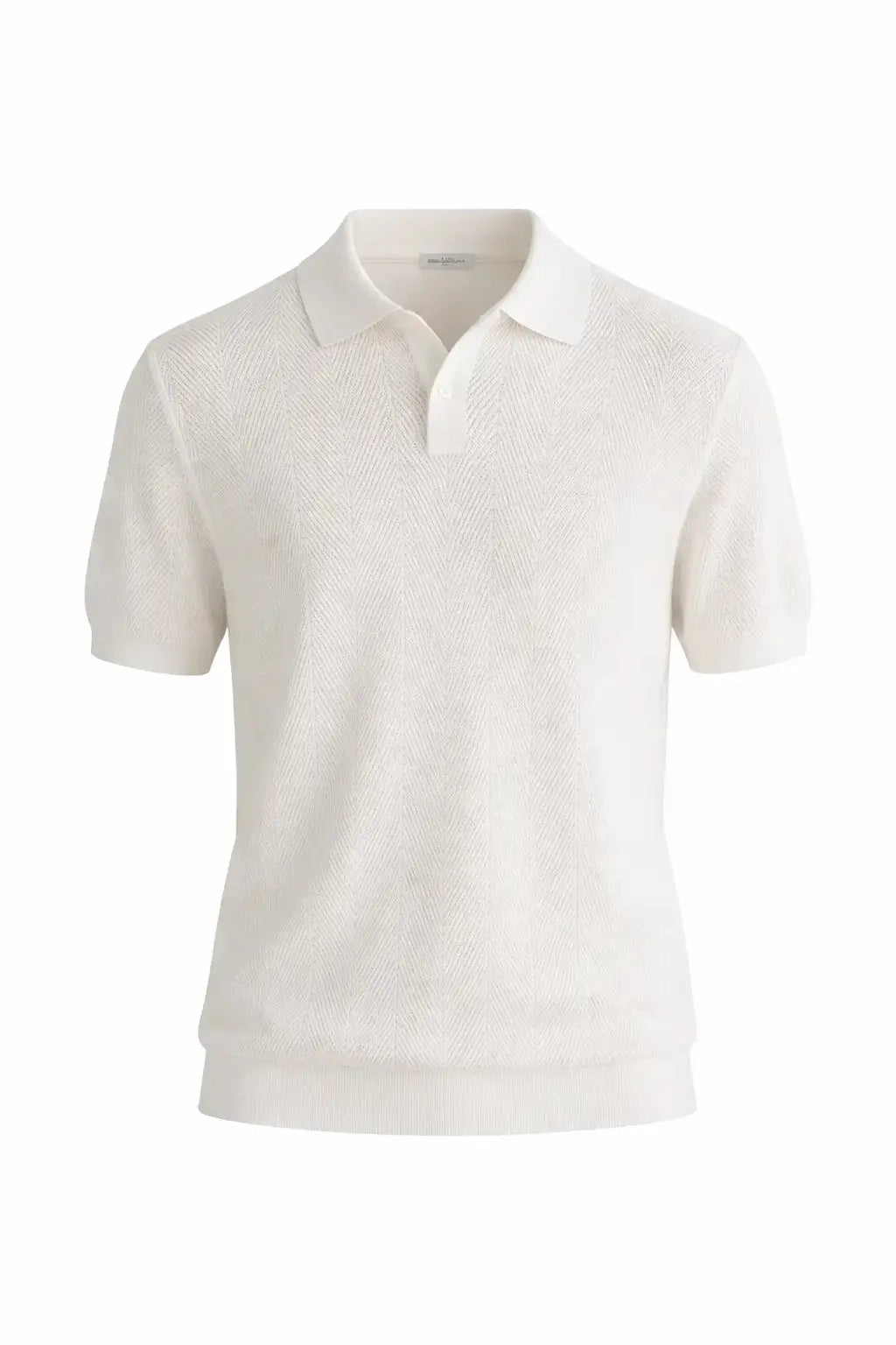 Front view of White Fernache Polo Shirt