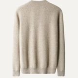 Back view of Fernache Round Neck Top Wool Jacket