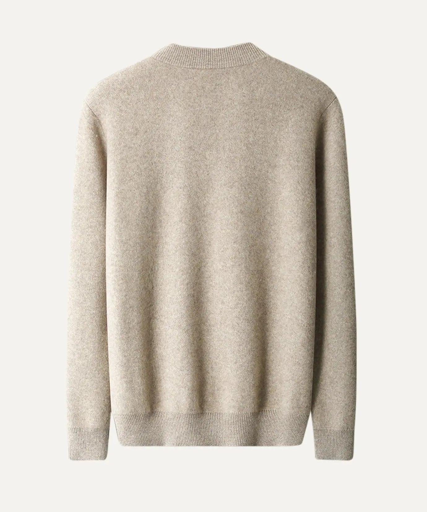 Back view of Fernache Round Neck Top Wool Jacket