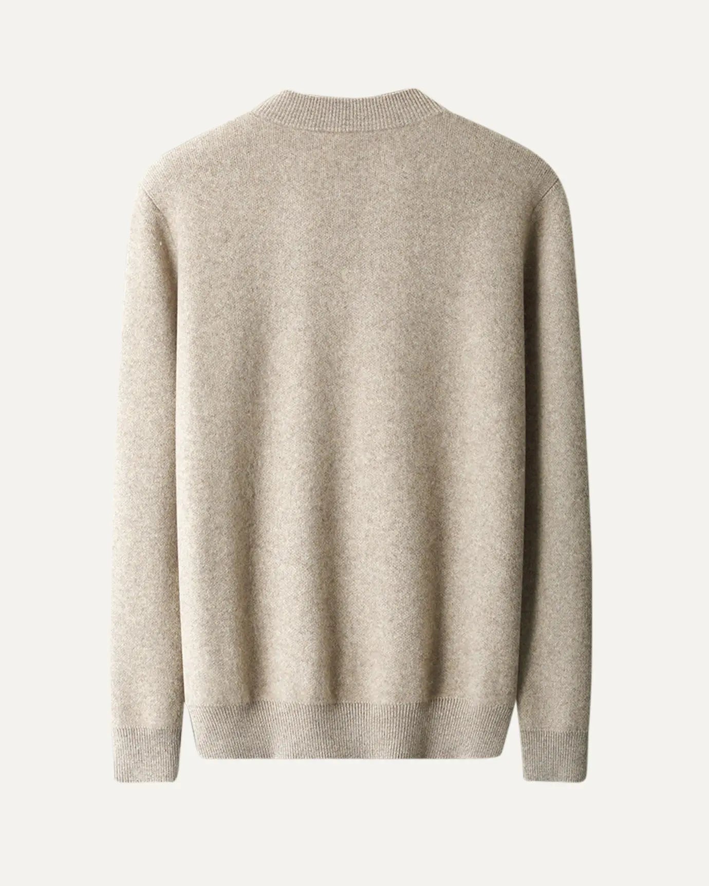 Back view of Fernache Round Neck Top Wool Jacket