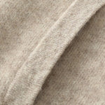 Close-up detail of Fernache Round Neck Top Wool Jacket, fabric detail