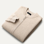 Close-up detail of Fernache Round Neck Top Wool Jacket